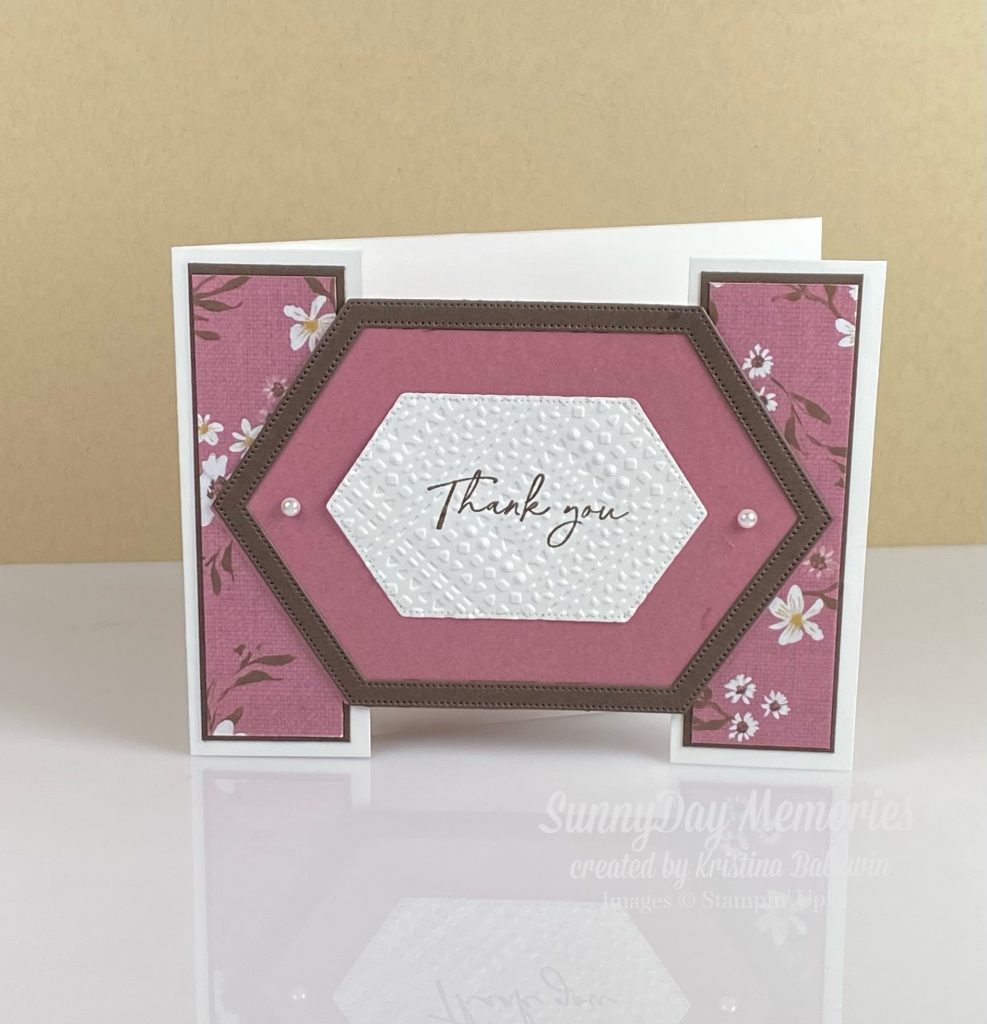 Stampin' Up Wildly Flowering Split Front Card Landscape Orientation