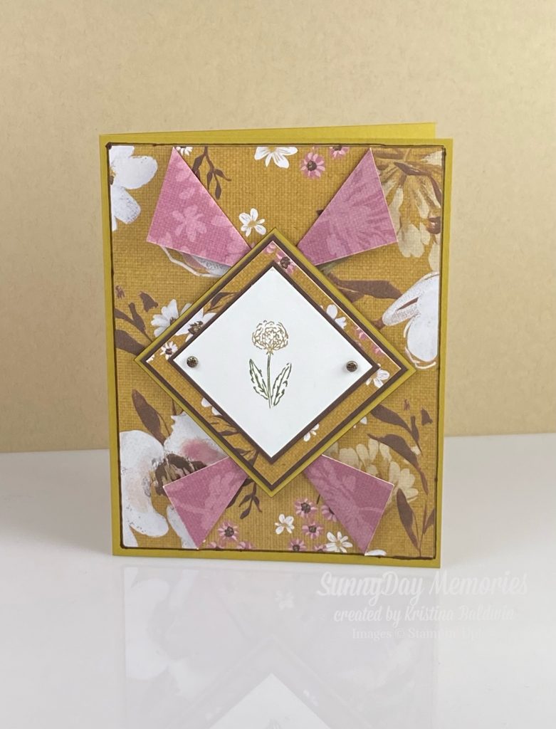 Stampin' Up Wildly Flowering Diamond Flaps Card