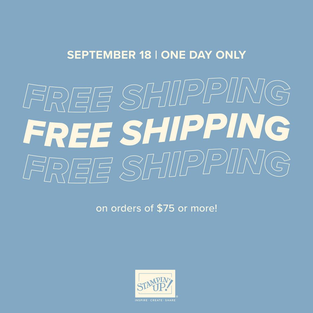 Free shipping with Stampin' Up