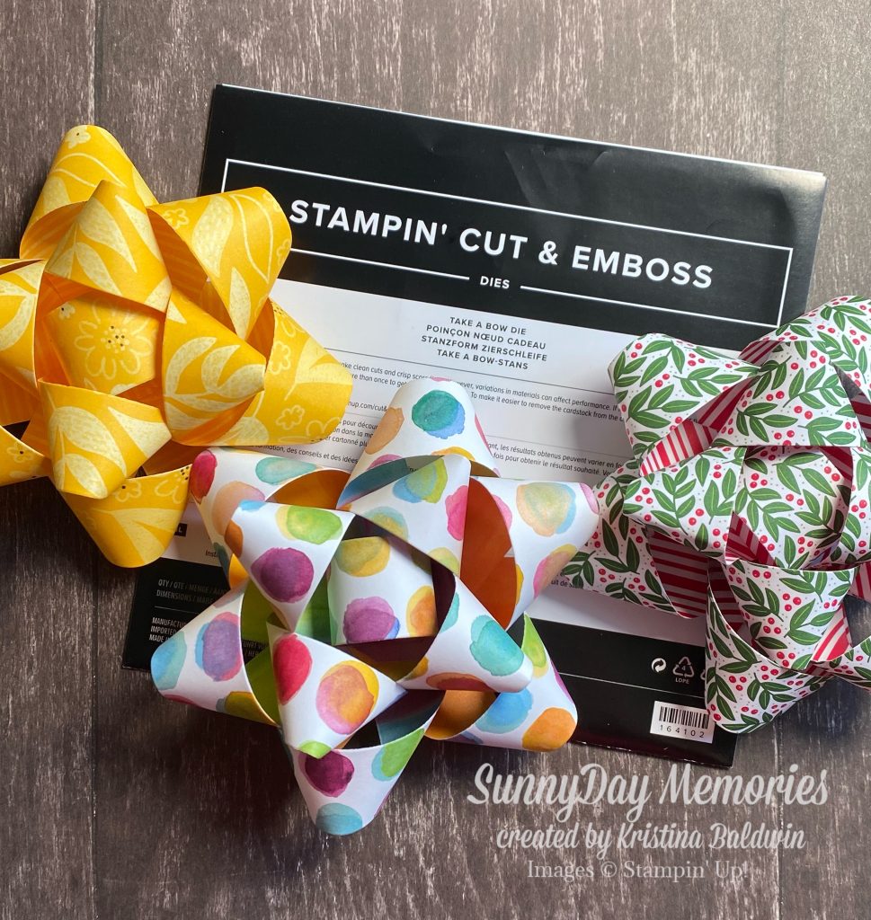 Stampin' Up! Take a Bow Die with Samples