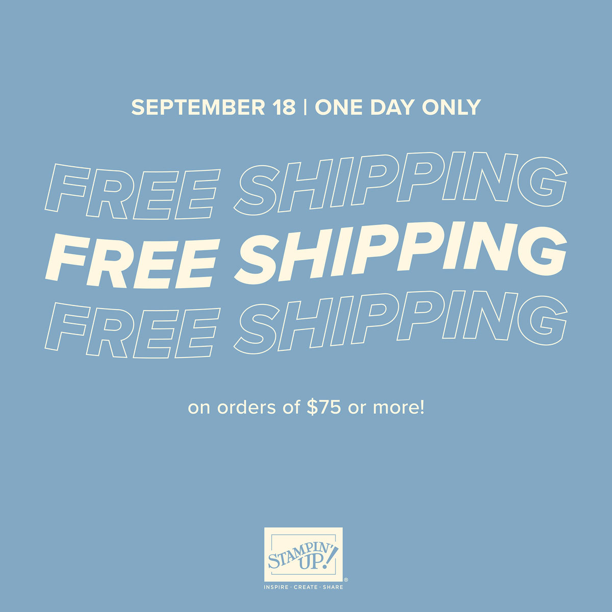 Free Stampin' Up Shipping