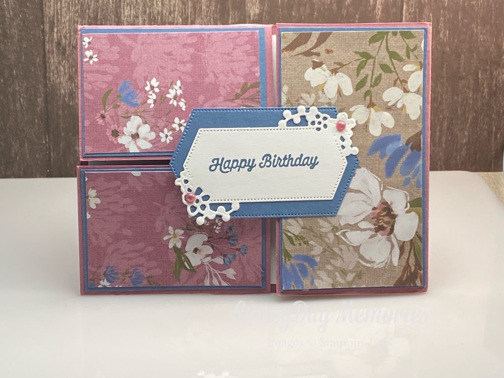 Stampin Up Birthday Fun Fold demonstator swap