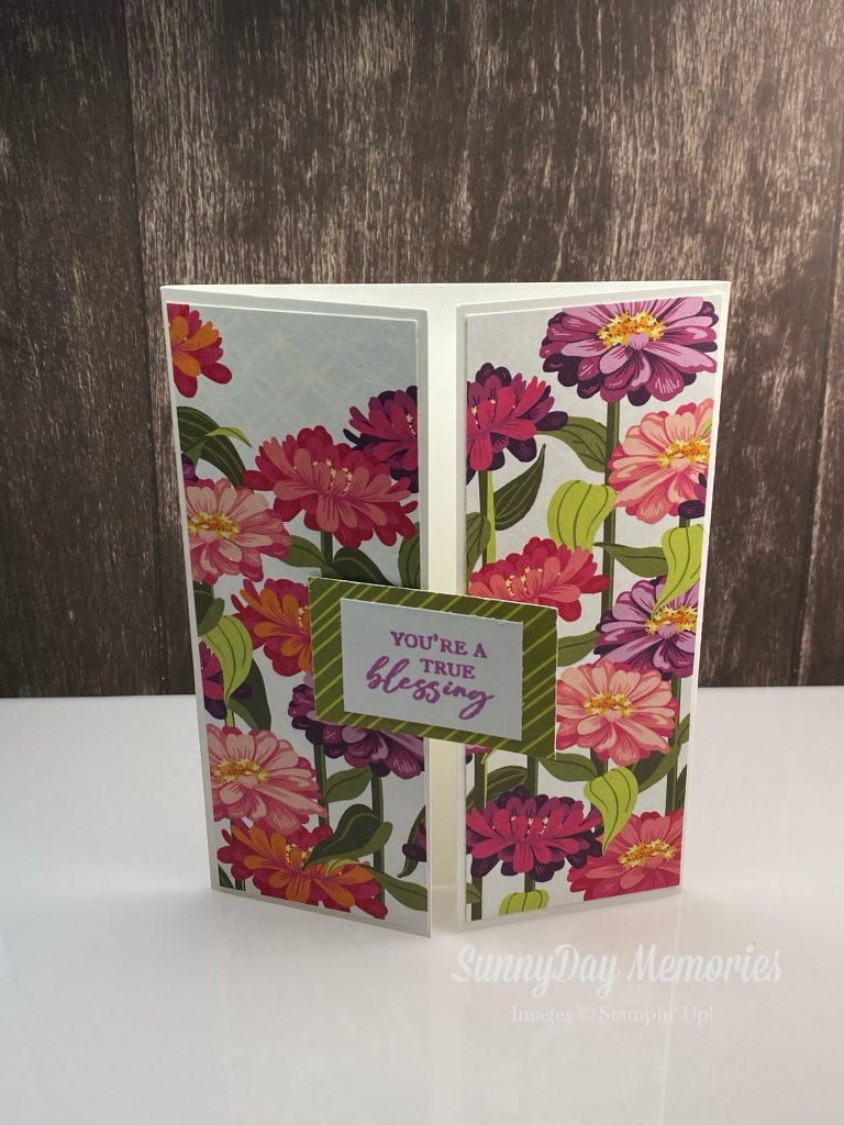 Stampin Up True Blessing Fun Fold demonstrator swap