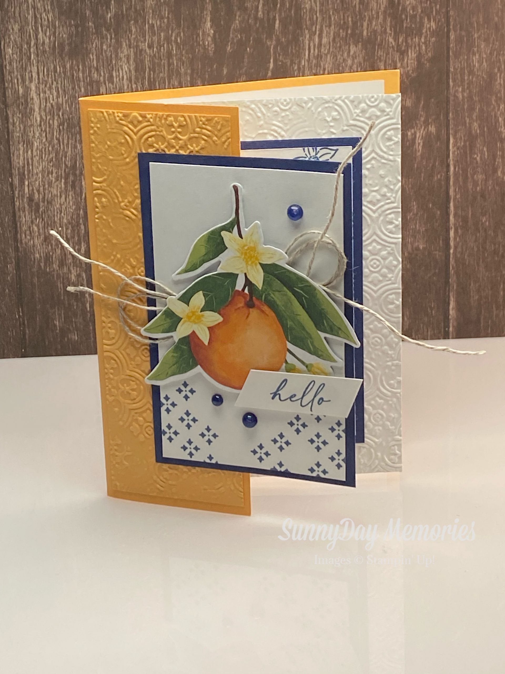 Stampin' Up Hello Fun Fold Card