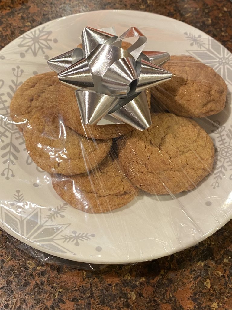 Plate of homemade cookies