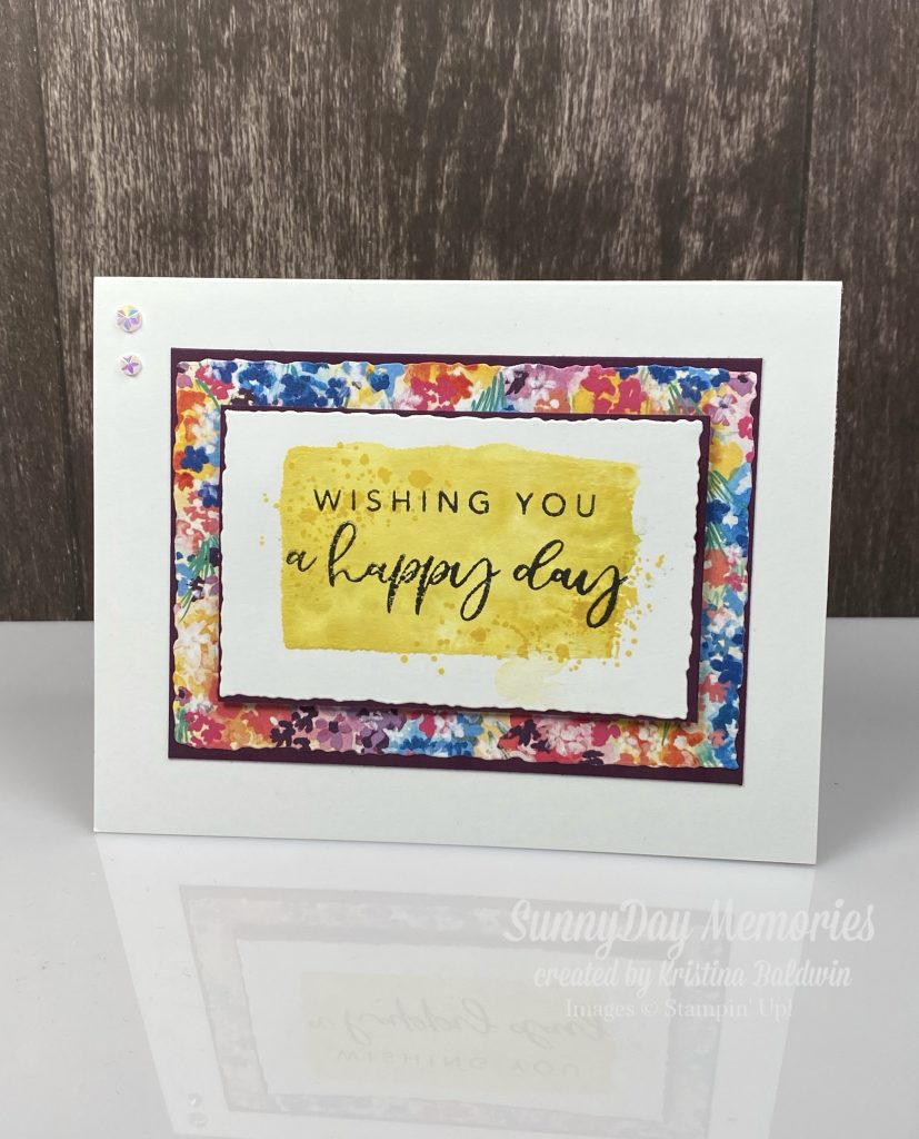 Wishing You a Happy Day Color Wash Card