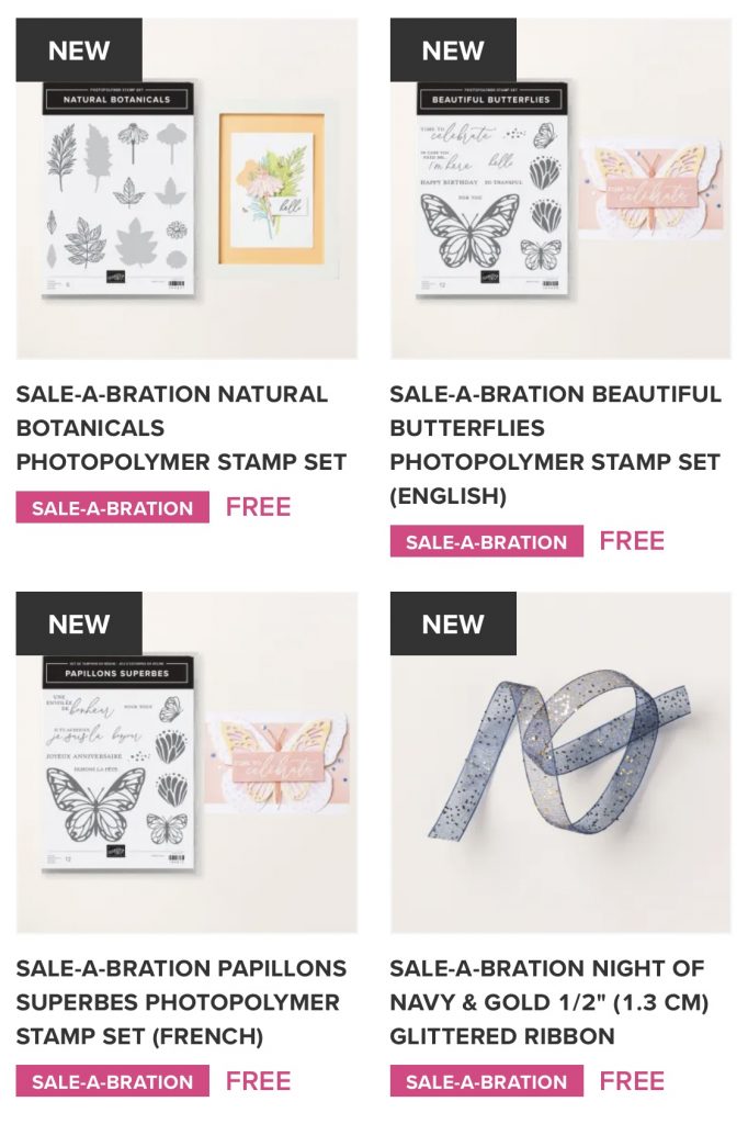 Stampin' Up! Sale-a-Bration Free Items